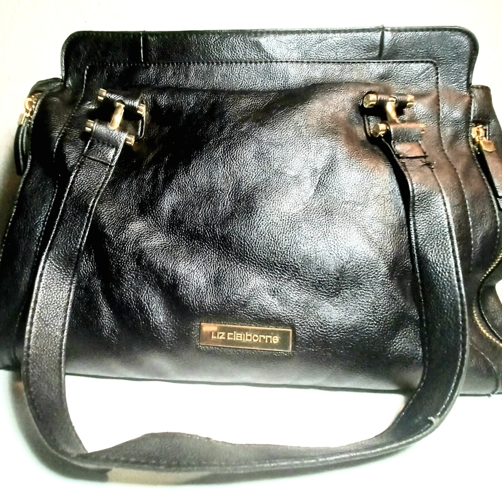 Liz Claiborne Large Black Shoulder Bag